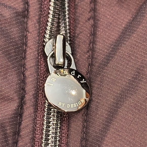 Laundry by Design Iridescent Purple Ruched Winter Jacket Womens XL - Picture 7 of 14